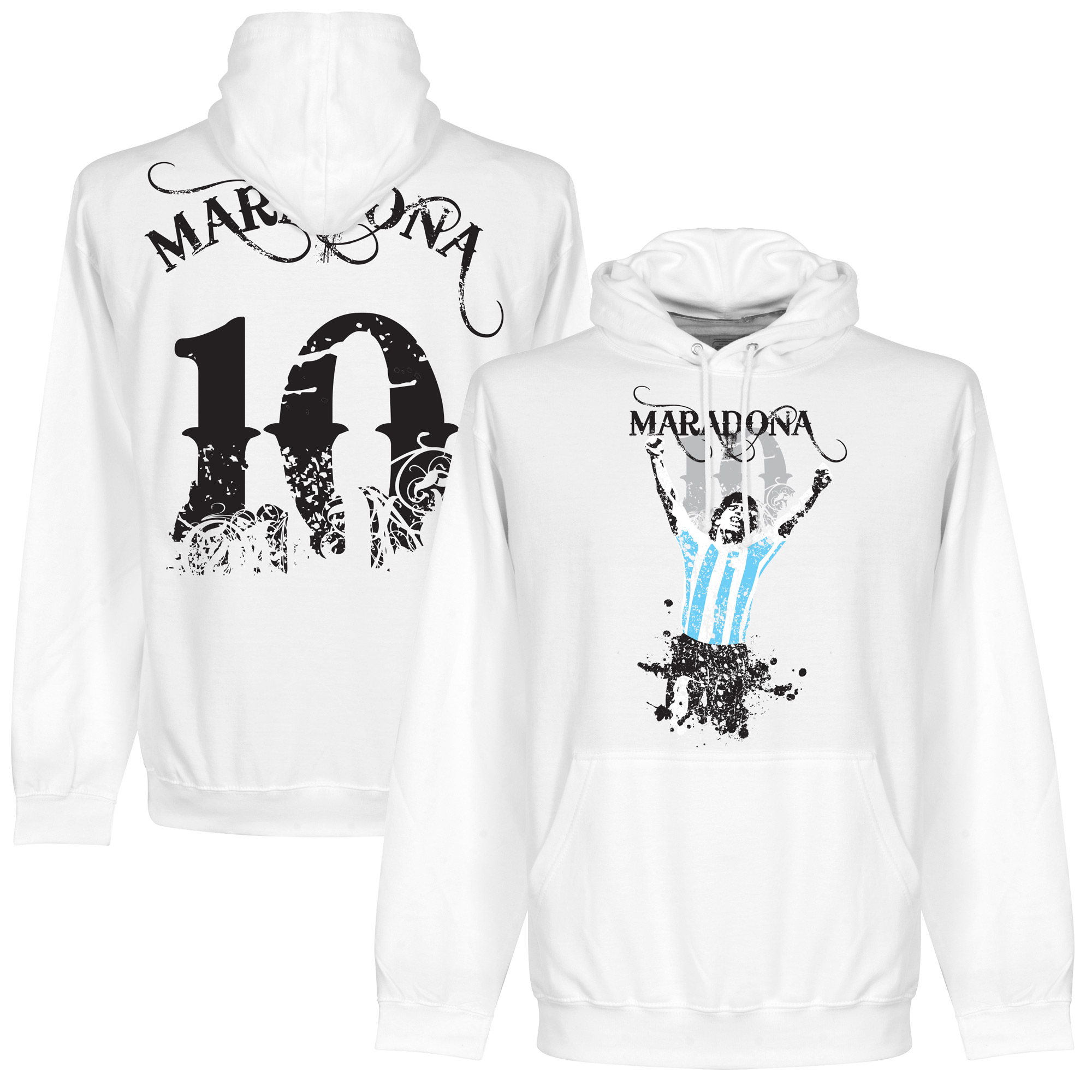 Maradona 10 Graphic Hooded Sweater Top Merken Winkel